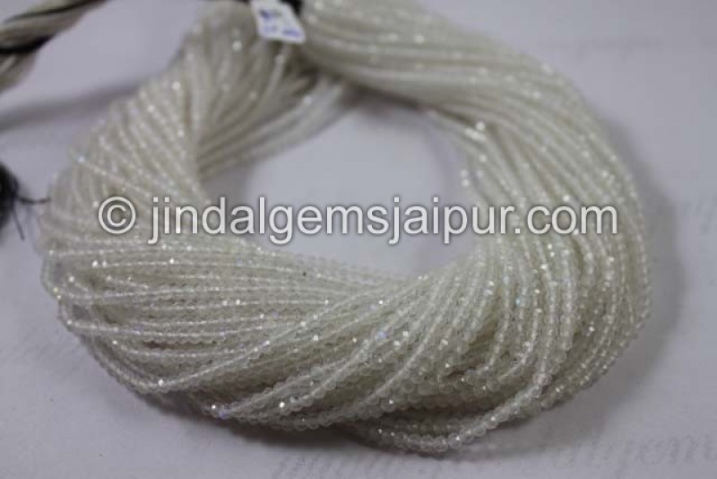 White Rainbow Micro Cut Round Beads
